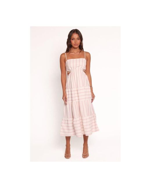 Petal & Pup Pink Evelin Midi Dress