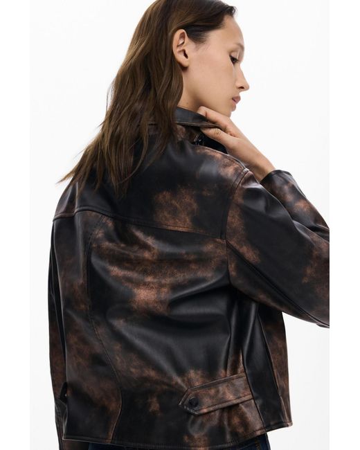 Desigual Blue Tie-dye Jacket