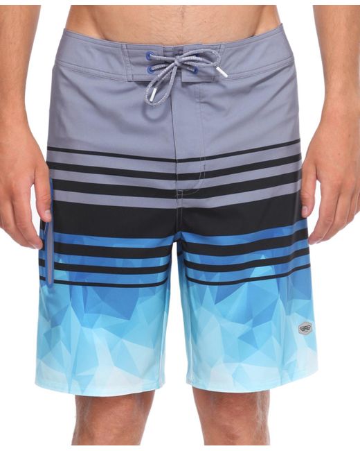 Rokka&Rolla Blue 9" No Mesh Liner Board Shorts Quick Dry Swim Trunks for men
