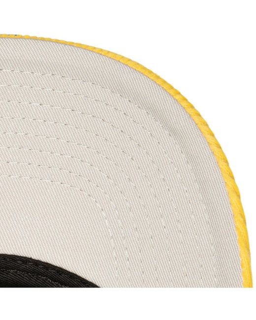 Mitchell & Ness Yellow Pittsburgh Pirates Corduroy Pro Snapback Hat for men