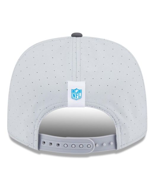 KTZ Blue Gray/graphite Detroit Lions 2025 Nfl Training Camp 9seventy Adjustable Hat for men