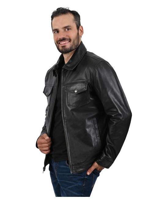 Frye Black Regular-fit Collared Neck Jacket for men