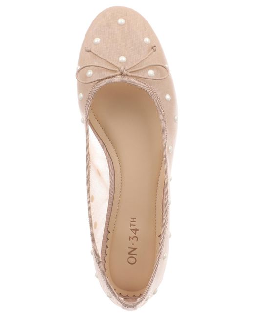 On 34th Pink Friyaa Ballet Flats