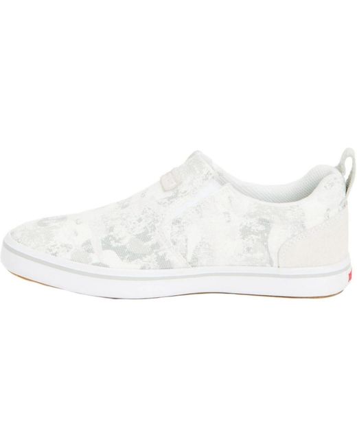 XtraTuf White Canvas Sharkbyte Deck Shoe