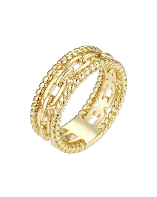 Macy's Metallic Plated Link Statement Ring