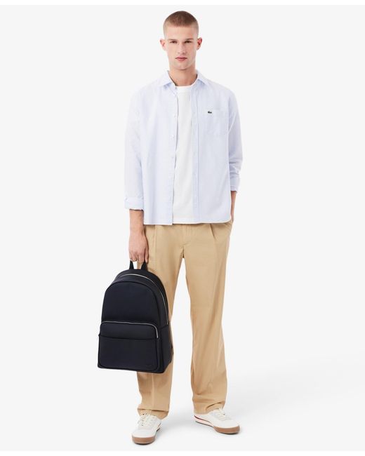 Lacoste Blue Adjustable Straps Backpack for men