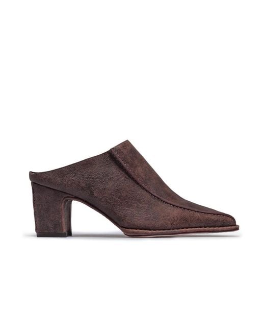 Bernardo Brown Brynn Heeled Mule