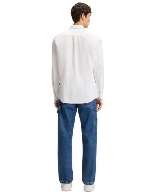 Boss White Boss By Cotton Regular-fit Shirt for men