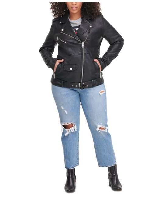 Faux-leather Oversized Moto Jacket 