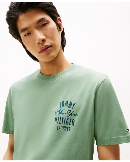 Tommy Hilfiger Green New York Graphic T-shirt for men
