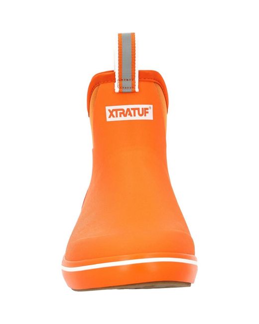 XtraTuf Orange Tailgate Ankle Deck Boot
