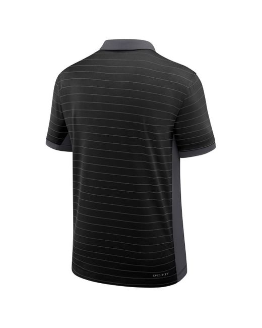 Nike Black Florida Gators 2025 Early Season Coaches Sideline Victory Stripe Performance Polo Shirt for men