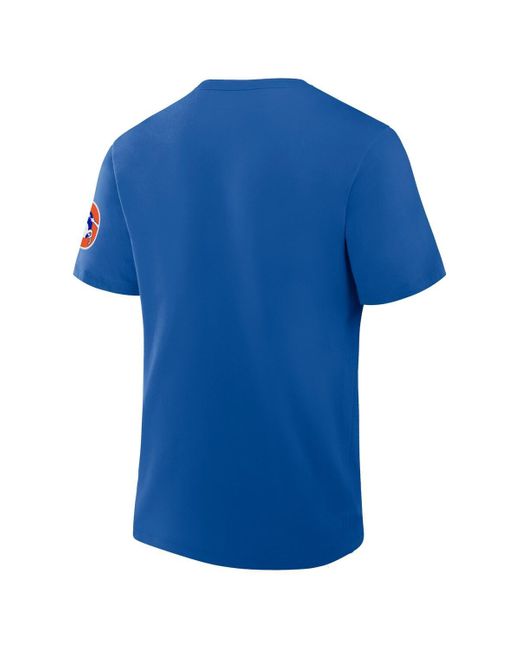 Fanatics Blue Denver Broncos Elevated Classic Legacy T-shirt for men