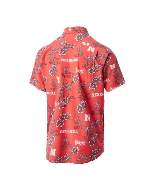 Reyn Spooner Red Nebraska Huskers Kekai Classic Tri-blend Button-down Shirt for men