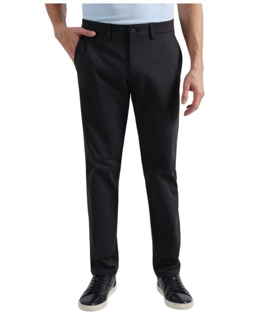 Haggar Blue Classic Fit Sport Travel Performance Dress Pants for men