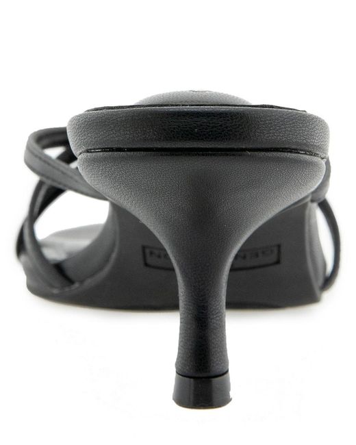 BCBGeneration Black Kitten Heel Sandal