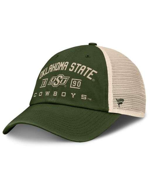 Fanatics Green Oklahoma State Cowboys Oht Military Appreciation Frontier Trucker Adjustable Hat for men