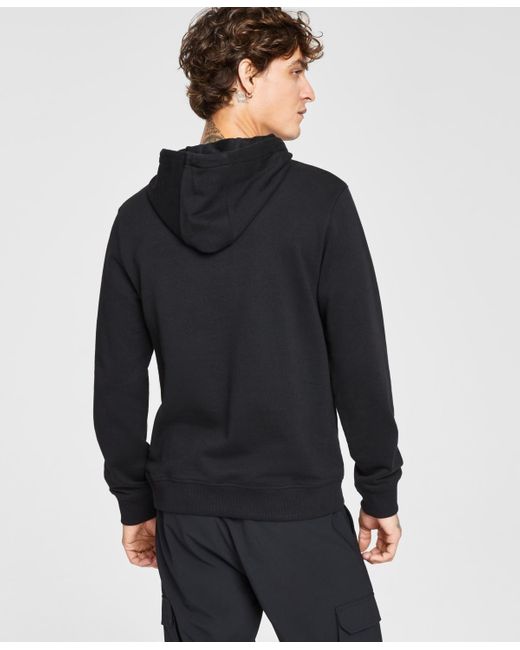 Boss Blue Hugo By Regular-fit Logo Hoodie for men