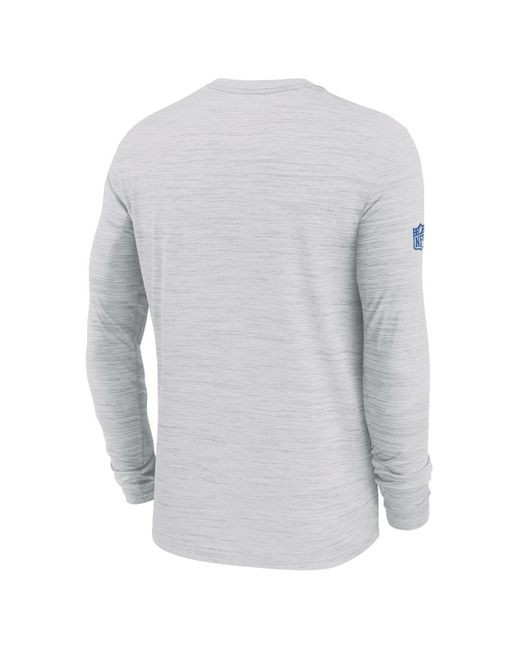 Nike Blue Detroit Lions Sideline Velocity Performance Long Sleeve T-shirt for men