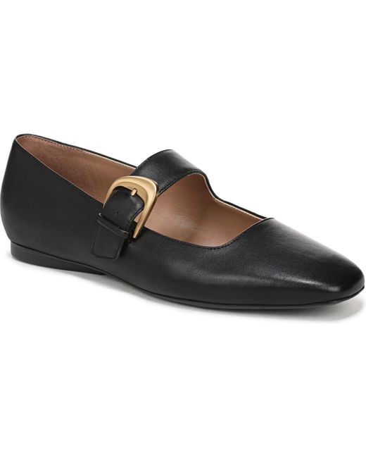 Naturalizer Cosmic Square Toe Mary Jane Ballet Flats in Black | Lyst