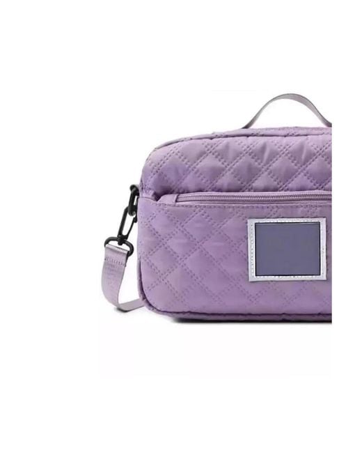 Batfox Purple Three-dimensional Diamond Patterned Small Square Tote