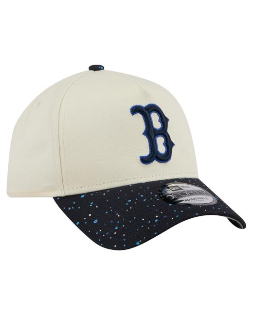 KTZ Natural Boston Red Sox Speckle A-frame 9forty Adjustable Hat for men
