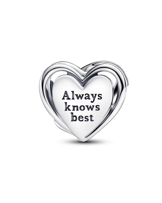 Pandora Metallic Openwork M0m Heart Charm