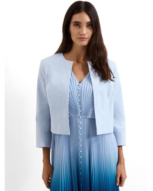 Phase Eight Blue Elizabeth Cropped Jacket