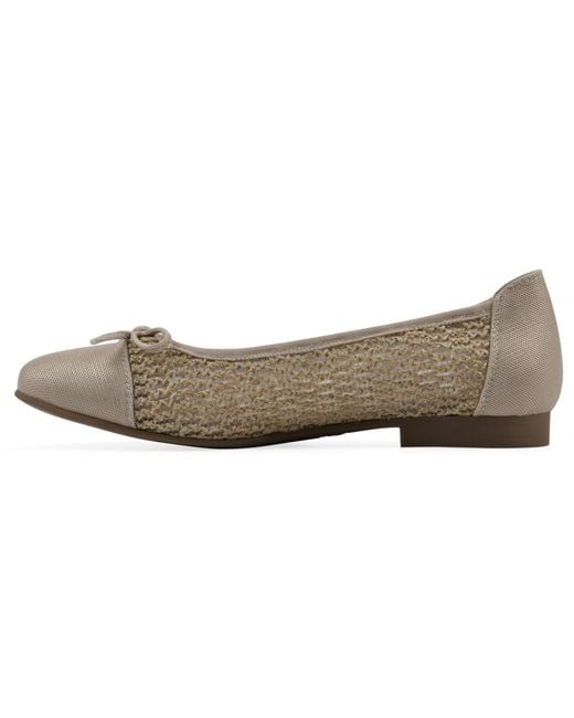White Mountain Gray Boco Round Toe Ballet Flats