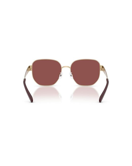 Tory Burch Brown Geometric Sunglasses