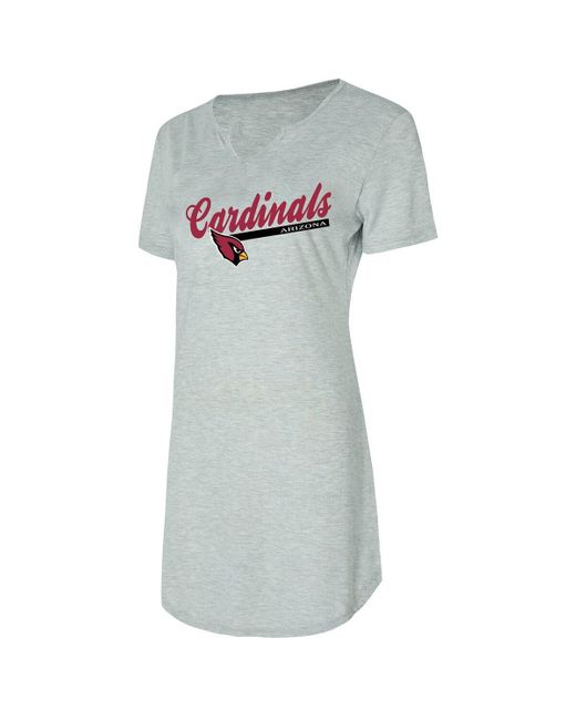 Concepts Sport Gray Arizona Cardinals Petition Knit Nightshirt