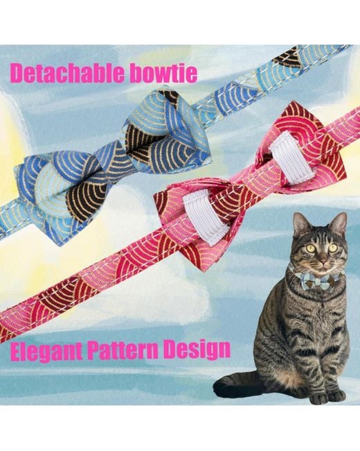 Aronkl Pink Breakaway Cat Collar