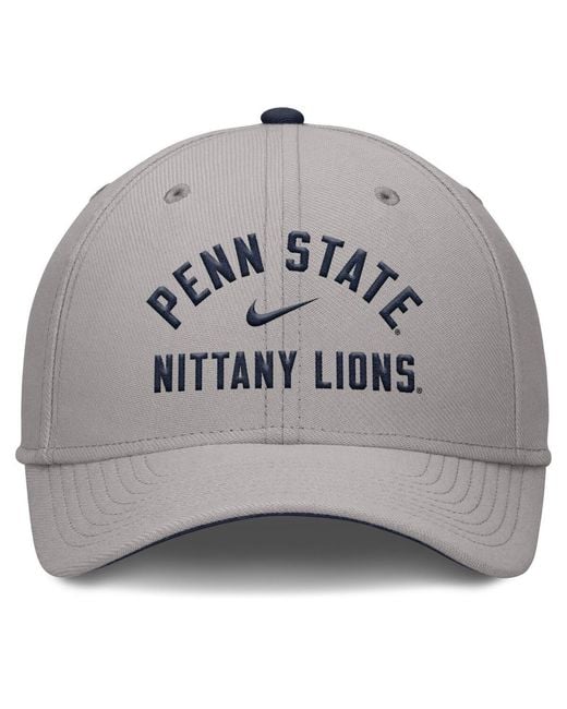 Nike Gray West Virginia Mountaineers Rise Prep Performance Flex Hat for men