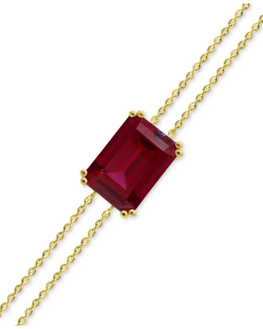 Macy's Red Gemstone Bracelet