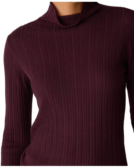 Eileen Fisher Purple Turtleneck Sweater