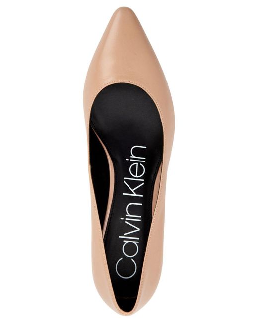 calvin klein block heel pumps