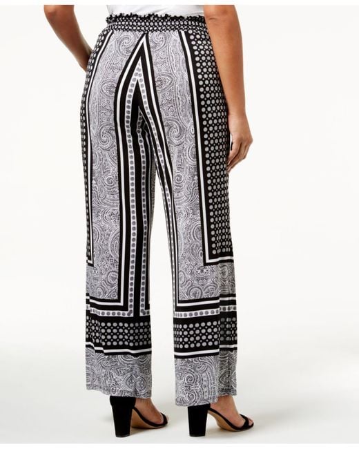 synthetic palazzo pants