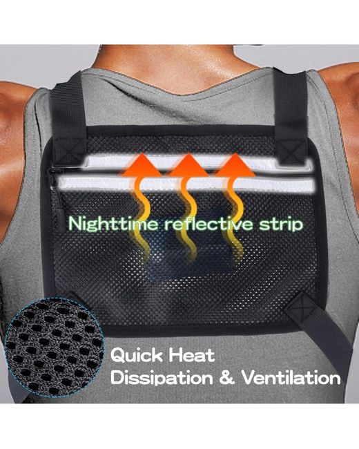 Batfox Black Running Chest Pack