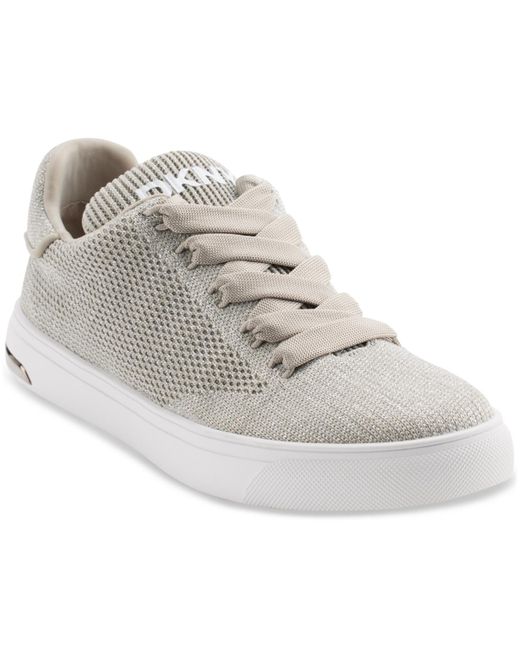 DKNY Gray Abeni Lace-up Low-top Sneakers