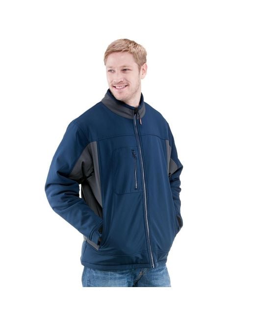 Refrigiwear Blue Insulated Softshell Jacket for men