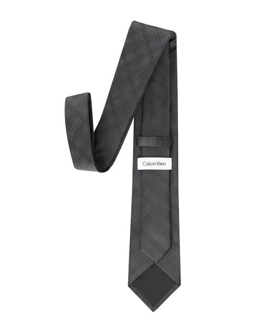 Calvin Klein Gray Wayne Check Tie for men