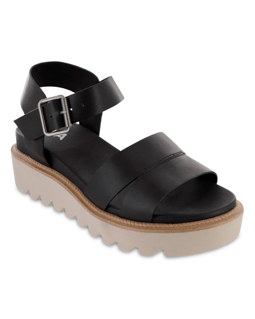 MIA Black Jovie Platform Sandals