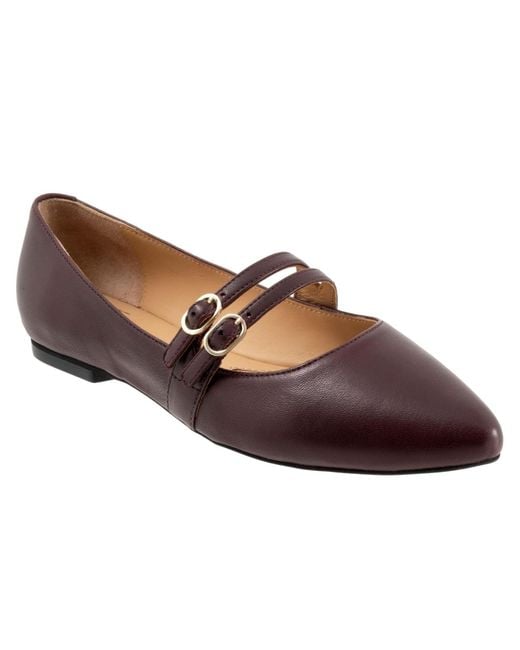 Trotters Brown Emerald Flat