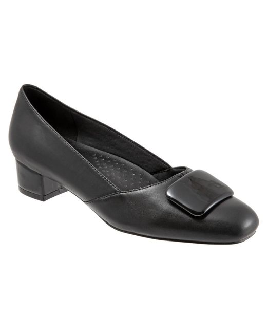 Trotters Black Delse Pump