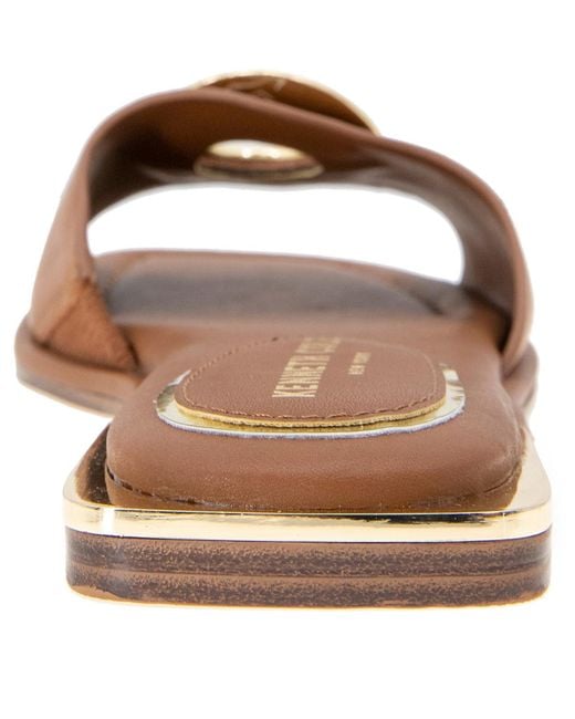 Kenneth Cole Brown Asher Flat Sandals