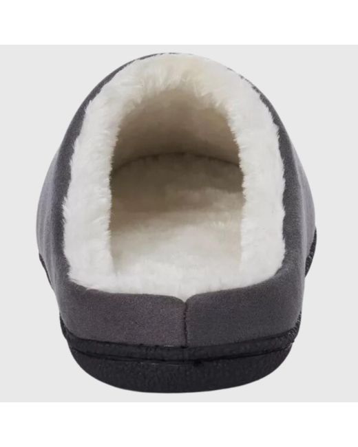 Alpine Swiss Black Memory Foam Clog Slippers Indoor Comfort Slip On House Shoes for men