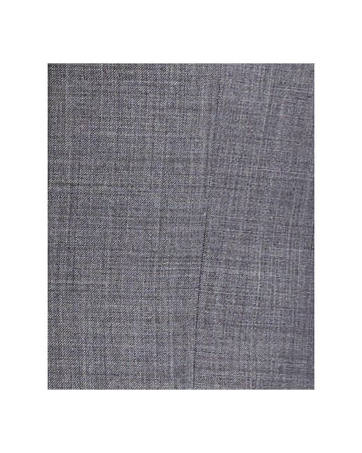 Michael Kors Blue Classic-fit Wool-blend Stretch Solid Suit Jacket for men