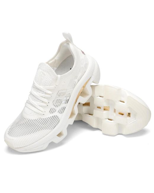 Pinnip White Performance Sneakers Wave for men