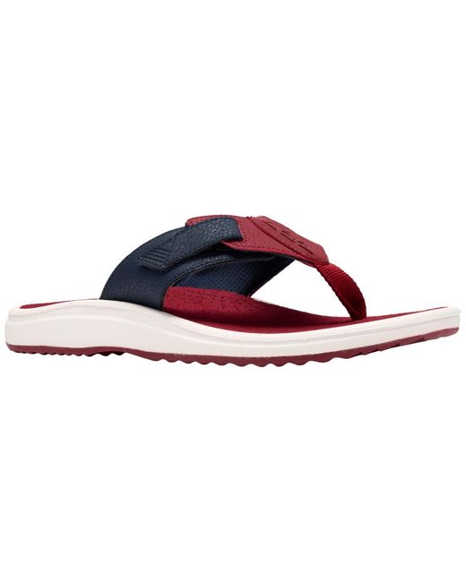 Clarks Blue Cloudsteppers Riptape Breeze Sandals for men