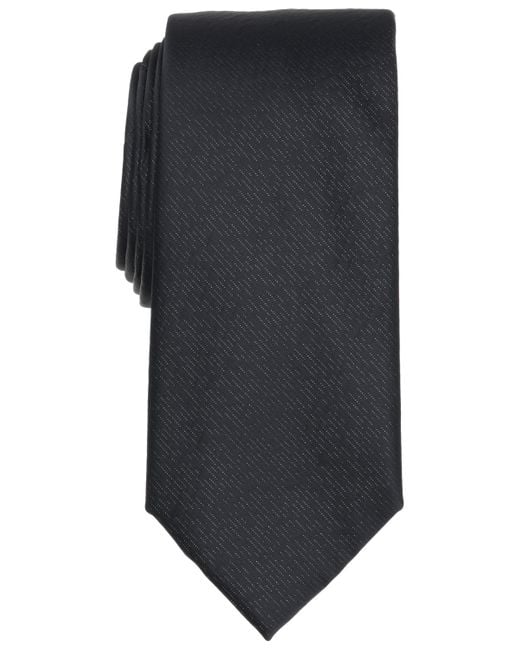 Michael Kors Gray Shiny Solid Tie for men